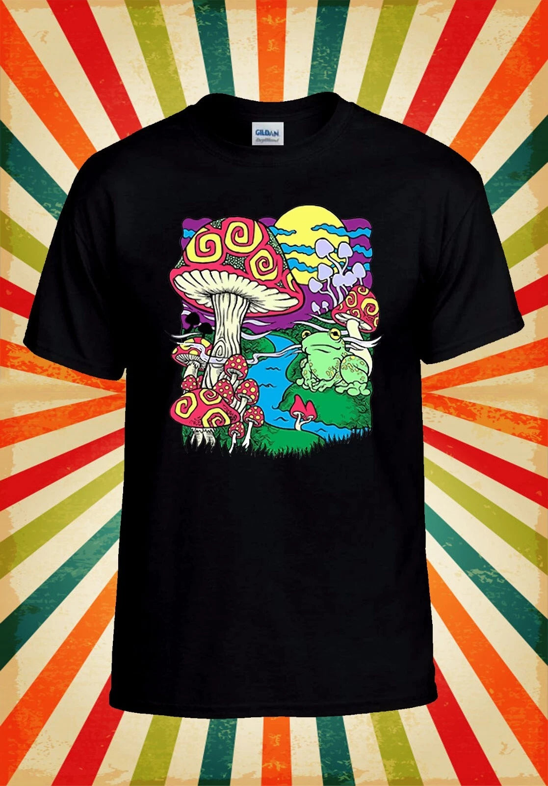 Mushroom Dream T Shirt Psychedelic Men Women Unisex Baseball T Shirt Top 3081