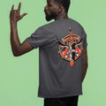 Men’s Oversized Streetwear TShirt with Bold Back Print | Trendy Loose Fit Cotton