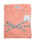 Kired by Kiton Coral Orange Supima Crepe Cotton Short Sleeve T-Shirt S (48 IT)