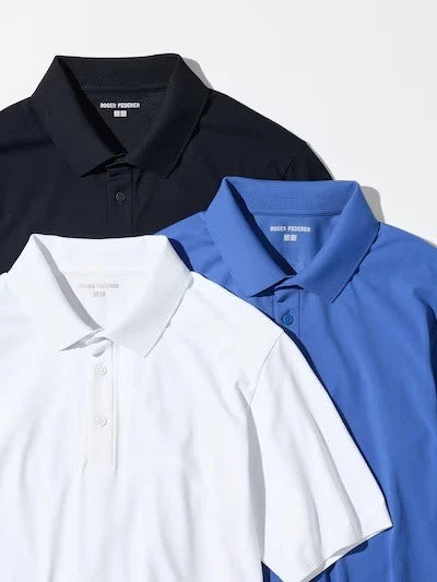 UNIQLO x ROGER FEDERER XS-4XL Dry EX Polo Shirt Men 3 Colors 485782 NWT