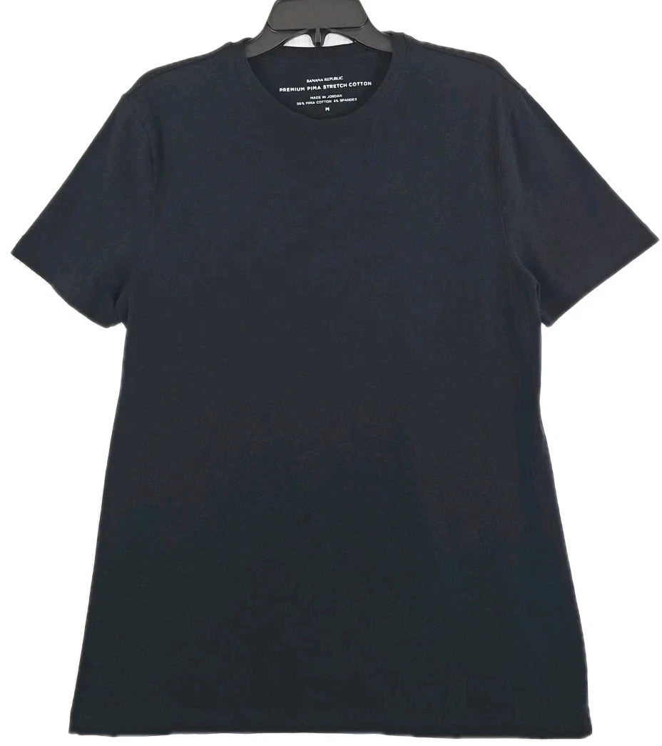 Banana Republic ~Men's Size M~ Black Short Sleeve Crew Neck T-Shirts.