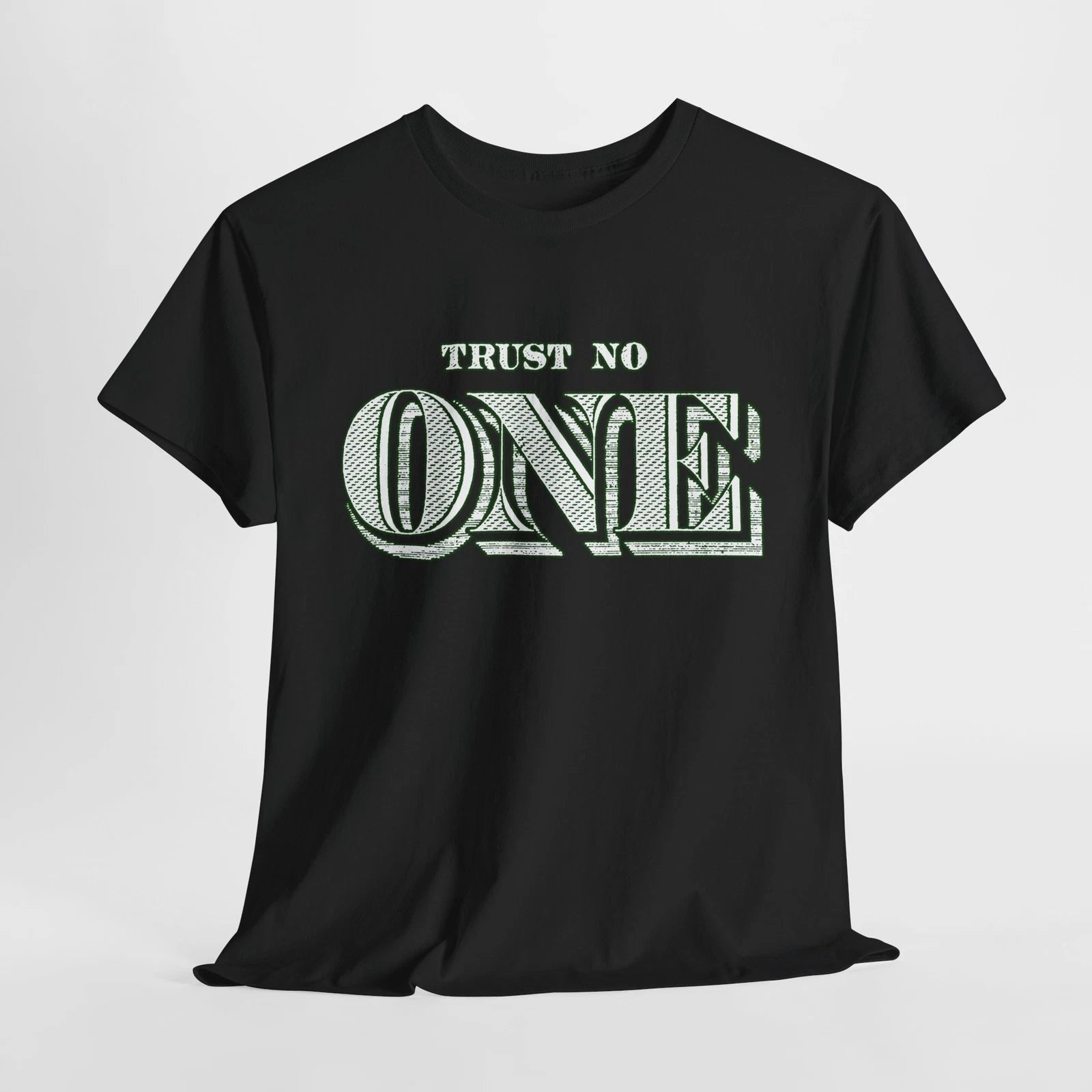Trust No One Unisex Heavy Cotton Tee, Casual Tee, Trendy Graphic Shirt, Gift for