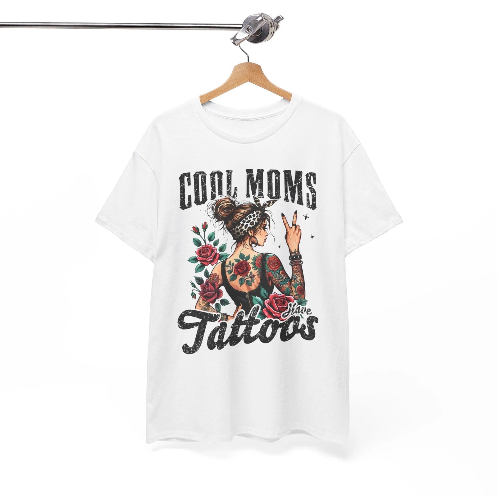 Cool Moms Have Tattoos T-Shirt - Hilarious Graphic Tee for Every Occasion
