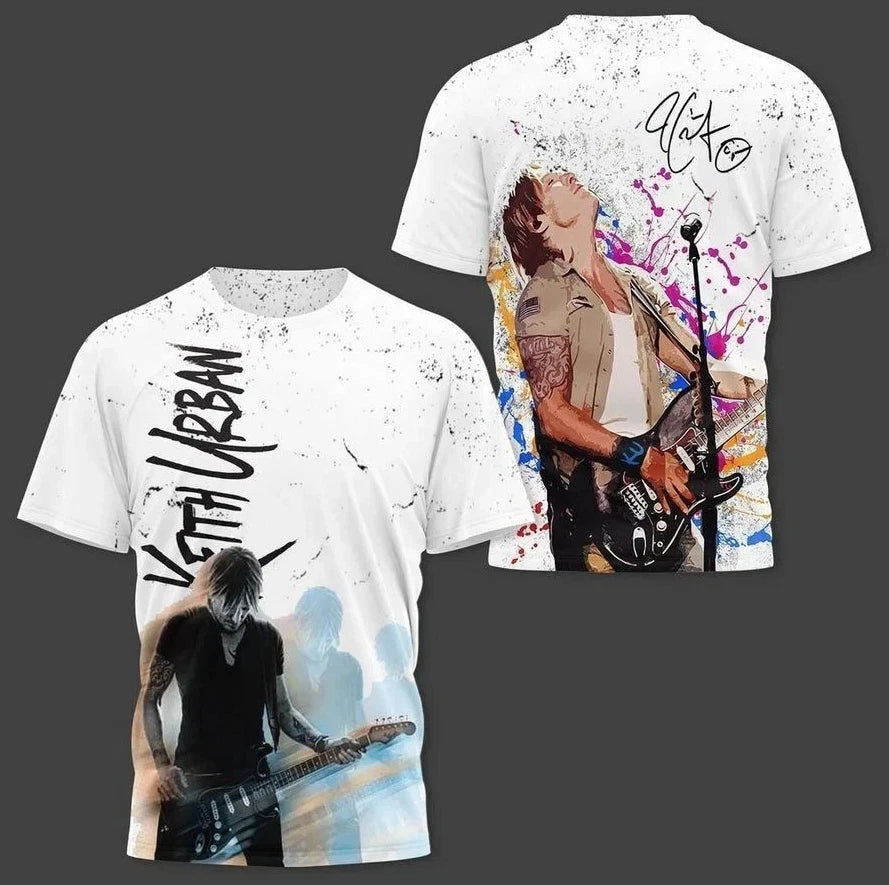 Collection Signature Keith Urban Polyester T Shirt Full Size S-4XL
