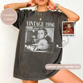 Personalized Vintage Photo Birthday Shirt with Year, Retro Custom Gift