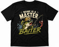 Personalised Master Baiter Funny Fishing T-Shirt Angler Gift Christmas gift