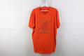 Life Is Good Mens Medium Faded Spell Out Keep It Simple Relaxing T-Shirt Orange