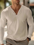 Men's Short Sleeve V-Neck T-Shirt Classic Casual Slim Fit Shirts