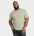Goodfellow & Co Men's Big & Tall Every Wear Short Sleeve T-Shirt - Green - 5XL