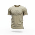 Creative Recreation T-Shirt Men's UK Size L Beige Embroidered Logo Short Sleeve