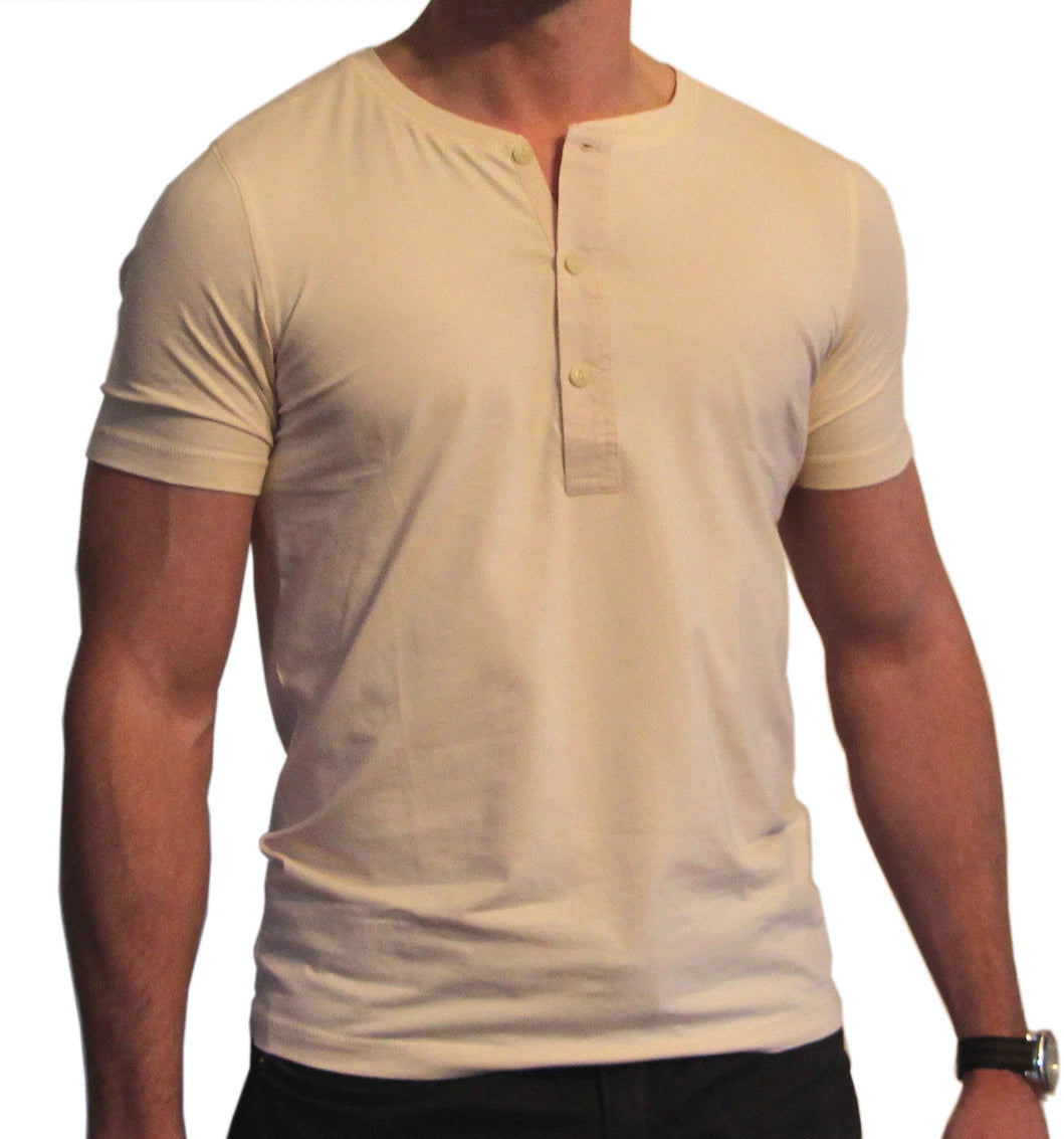 JURASSIC WORLD Grady Vintage Style HENLEY 3-Button T Shirt by Magnoli Clothiers