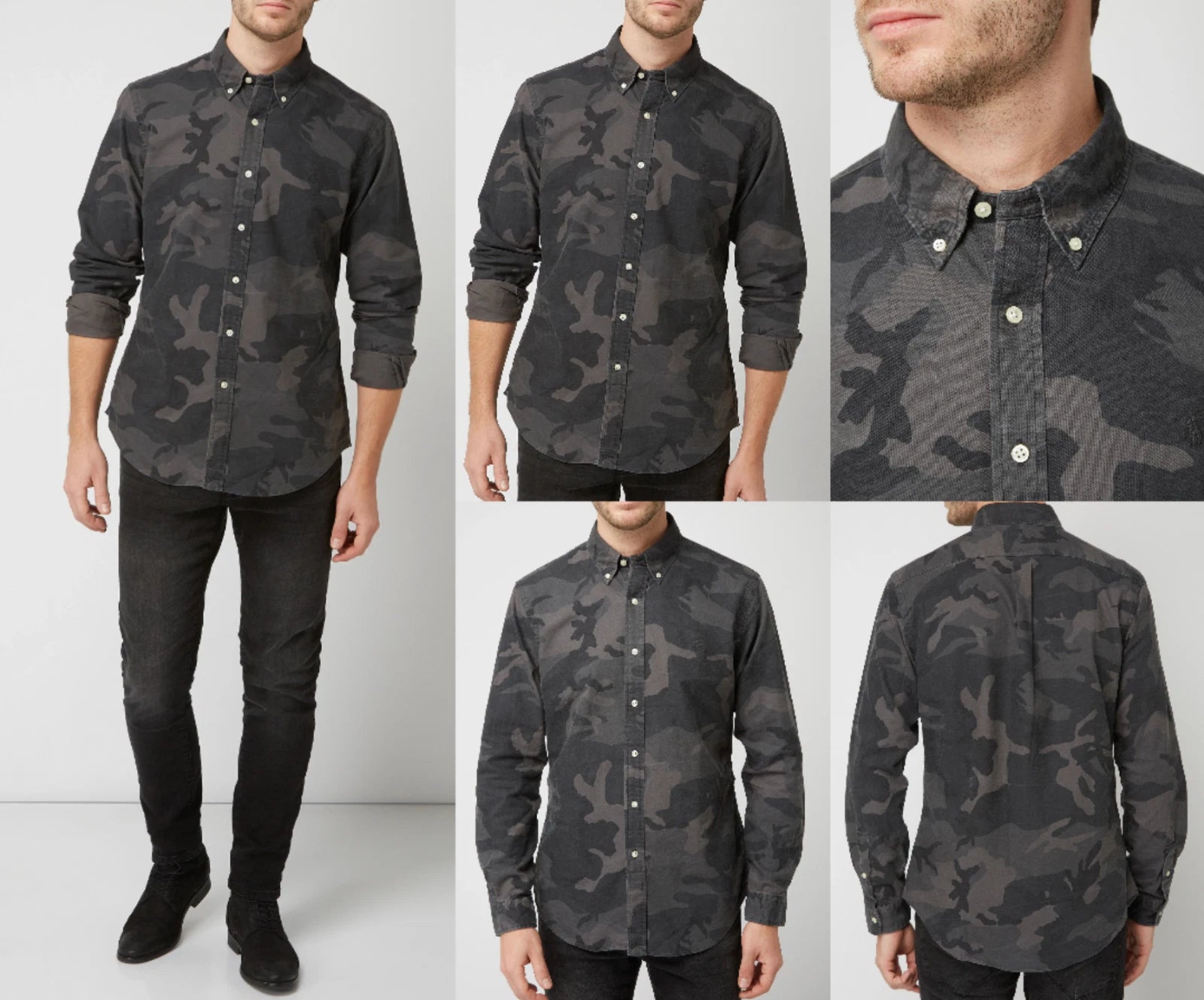 Polo Ralph Lauren Camouflage Slim Fit Shirt T-Shirt Shirt Pony Tee Polo Shirt New M