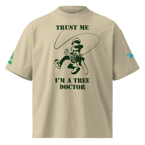 "Trust Me" Unisex organic oversized high neck t-shirt