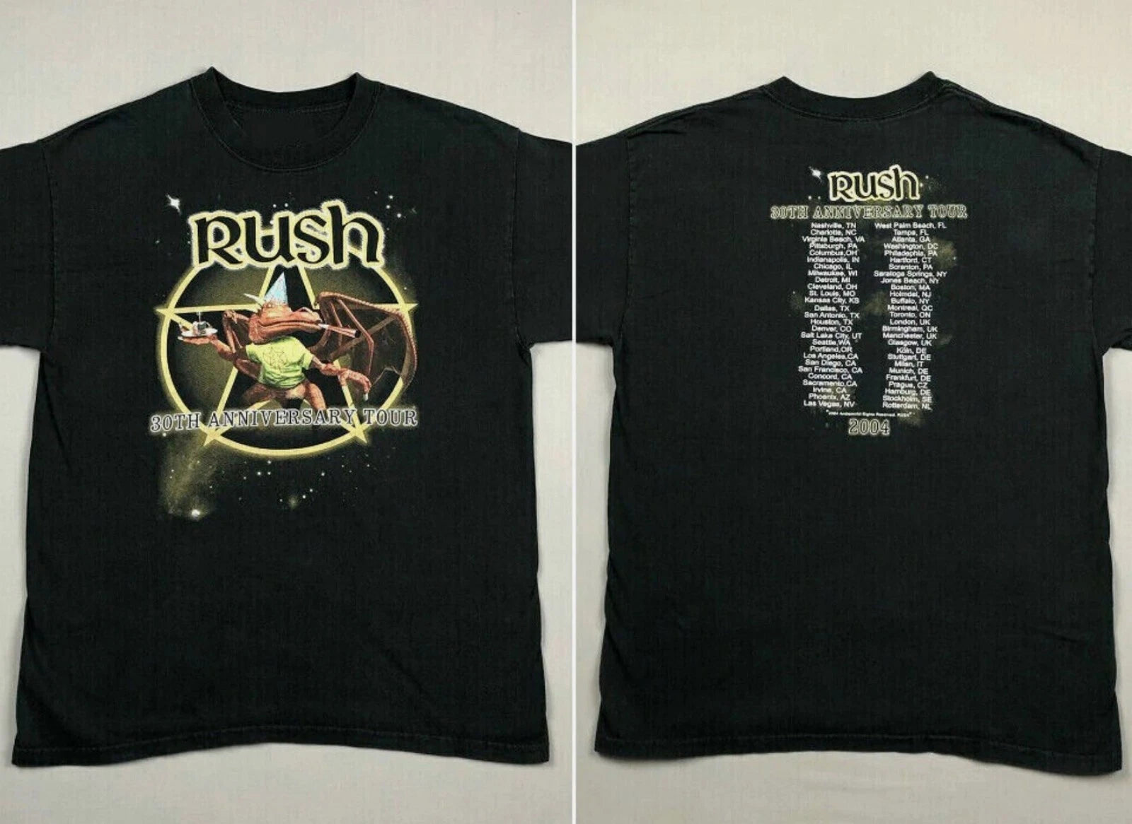 VINTAGE RUSH 30TH ANNIVERSARY TOUR RUSH T-SHIRT