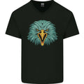 An Eagle Head Mens V-Neck Cotton T-Shirt