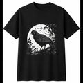 Botanical Chick Portrait Chicken Cute Mens T-Shirt Black 100% Cotton Tee Kawaii