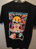 Modern streets black tshirt mens tee lonely hearts club  size medium
