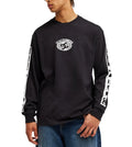 DC SHOES MENS  LONG SLEEVED T SHIRT.NEW ECHO BLACK SLEEVE PRINT COTTON TOP  W26