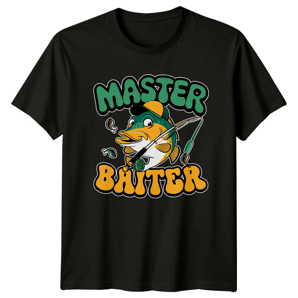 Master Baiter Fishing T-Shirt Funny Angler Gift Fisherman Tee