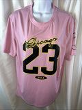 Unisex Pink Graphic Basketball Style T-shirt Chicago 23 Unbranded Street wear