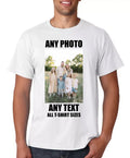 Personalised T Shirt Custom Photo Your Image Text Here Printed Stag do Hen Party