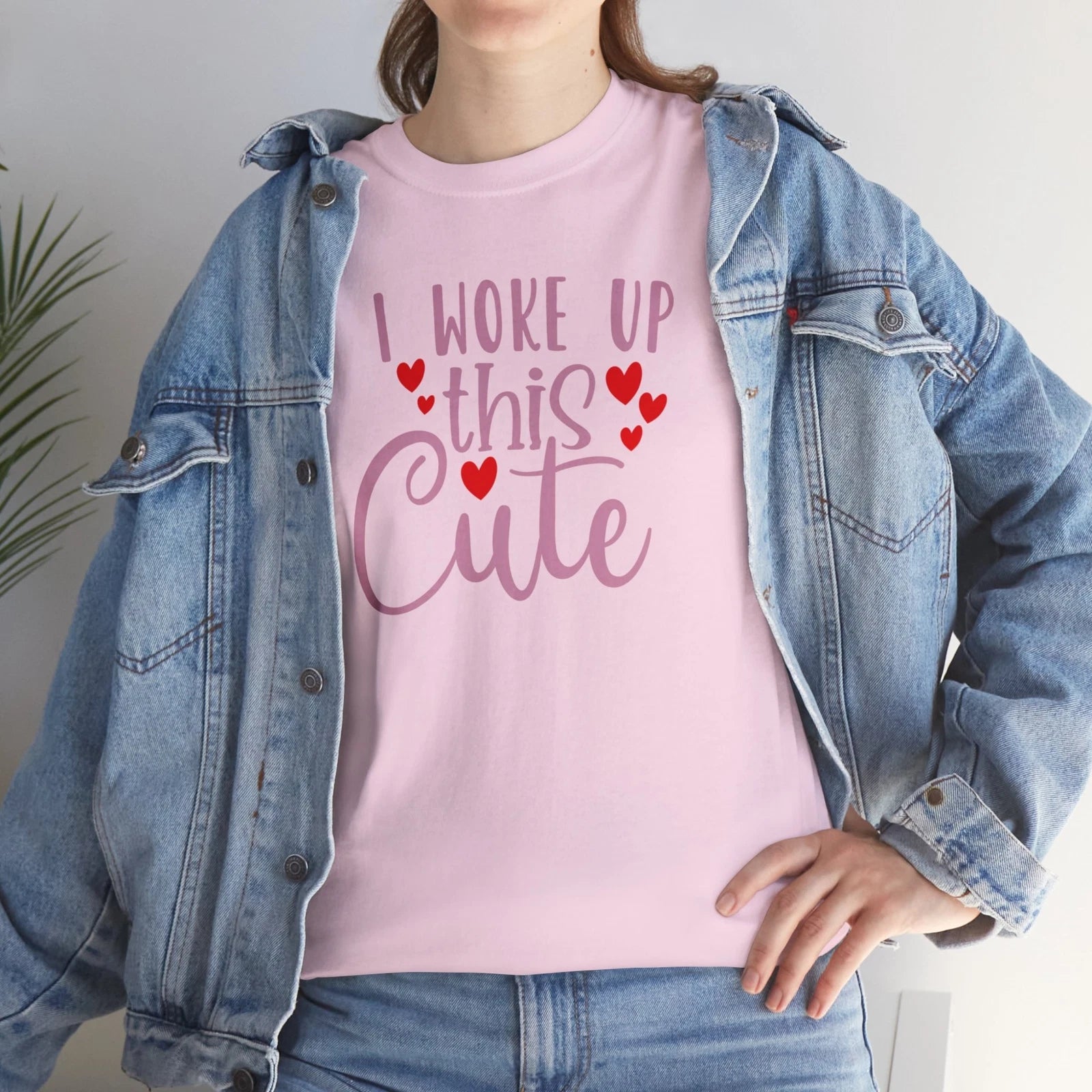 I Woke Up This Cute, Unisex Heavy Cotton Tee