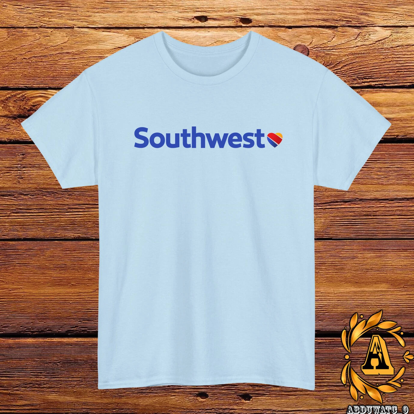 Southwest Airlines Logo T-Shirt Black/Grey/White/Navy /Red/Light Blue S-5XL