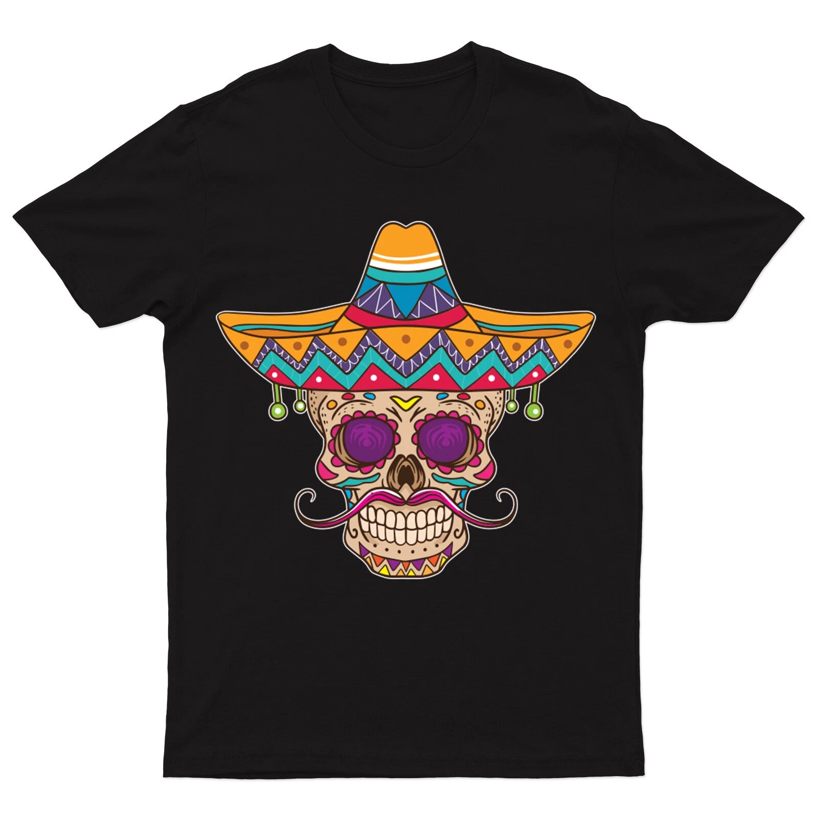 Day Of The Dead Mexican T-Shirt Sugar Skull dia de los muertos Tradition #V#DD88