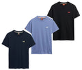 Superdry T Shirt Crew Neck Short Sleeve Essential Logo Tee Black Blue Navy