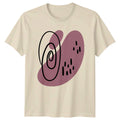 Abstract Swirl Organic Dots Pattern T-Shirt Modern Minimalist Abstract Art