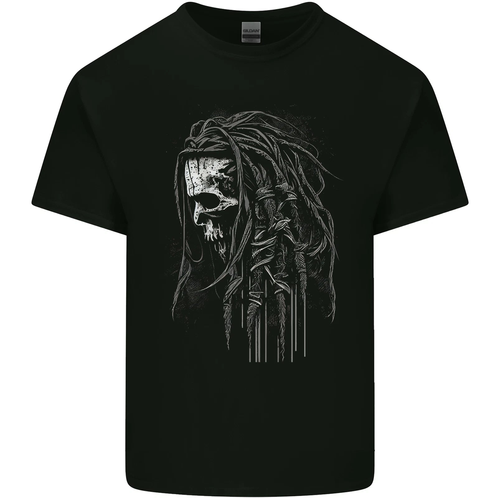 Reggae Music Skull Rastafarian Mens Light Cotton T-Shirt