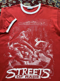Vintage SEGA Genesis Streets Of Rage Promo Video Game Ringer T-shirt