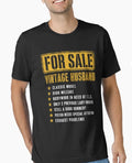 For Sale Vintage Husband | Funny Retro Marriage Humor T-Shirt