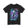 Cyber Psychic Monster Neon Graphic Print Streetwear Tee