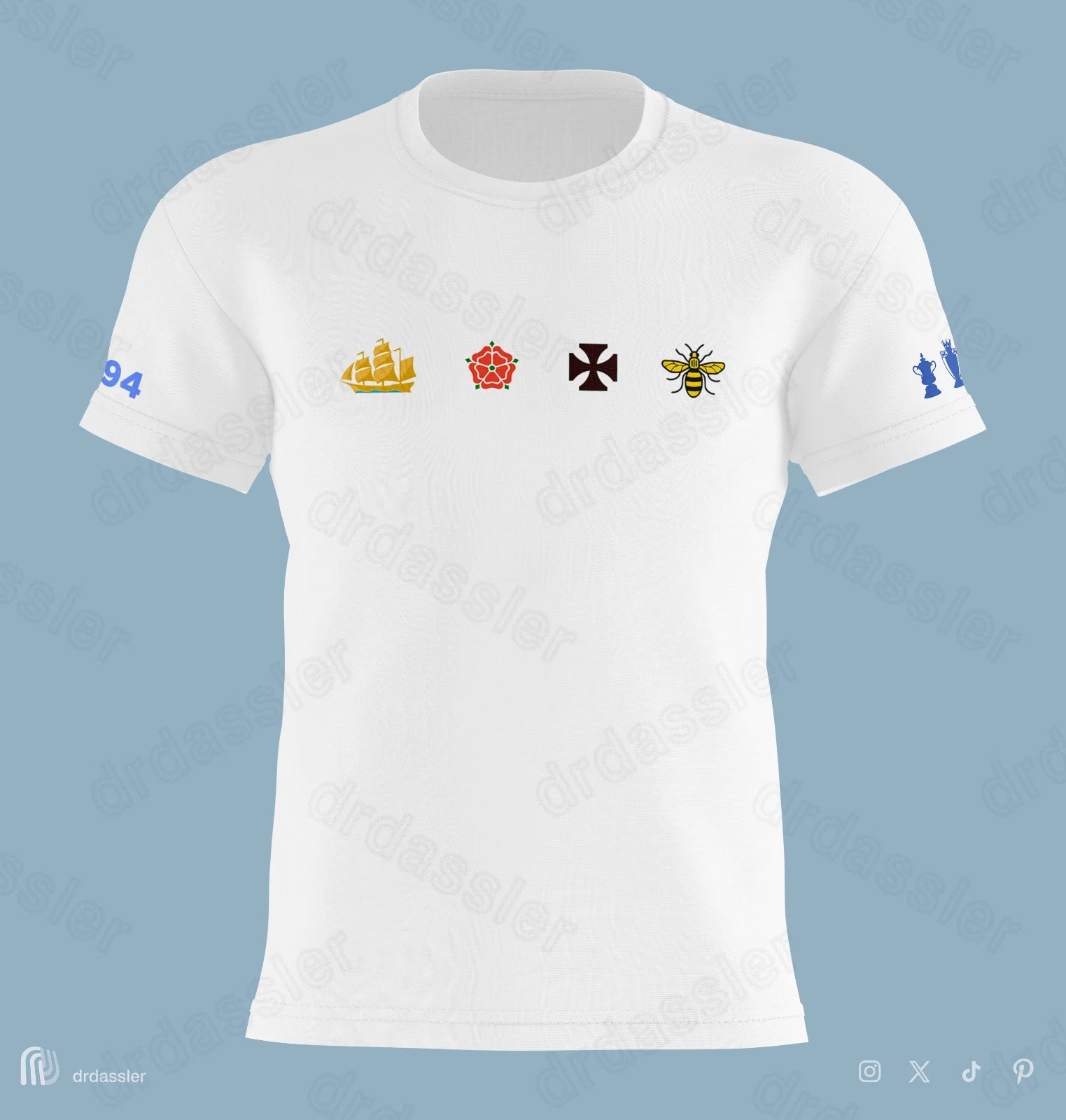 Man City t-shirt TREBLE KINGS champions premier league epl ucl manchester mcfc