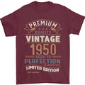 Premium Vintage 76th Birthday 1950 Mens T-Shirt 100% Cotton