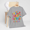 Graphic Birthday Unisex Tee, Custom Name Celebration Shirt, Gift Tee