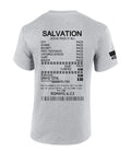Salvation Jesus Paid It All Receipt Romans 6:23 Bible Scripture Mens Christian