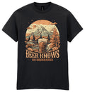 Beer Knows No Boundries T-Shirt Funny Oktoberfest Slogan Alcohol Party Gift Tee