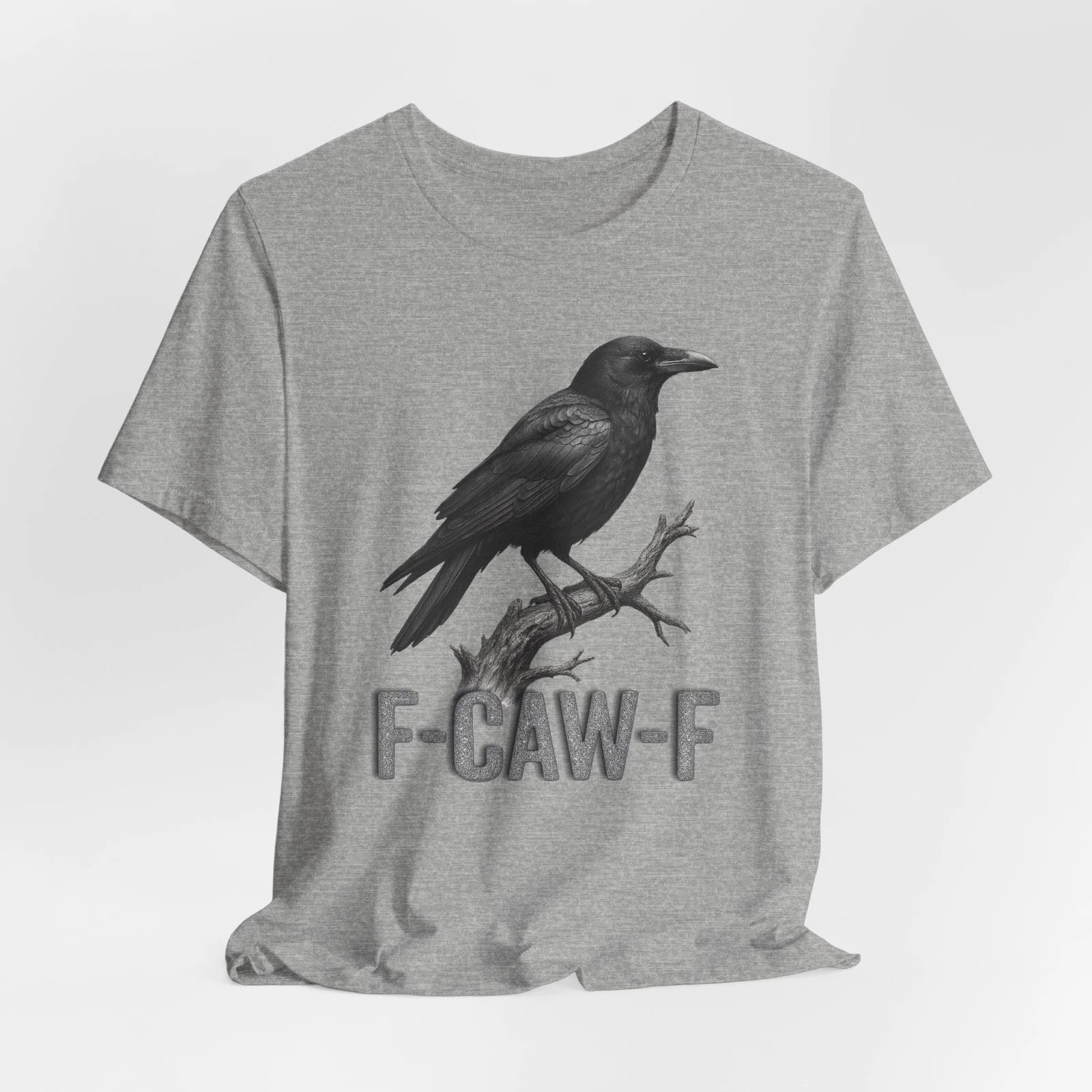 F-CAW-F Crow T-Shirt Gothic Raven Humor  Halloween, Bird Lovers Dark Humor Fans