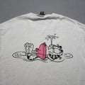 H&M T-Shirt Mens L White Garfield Graphic Loose Fit Short Sleeve Cotton