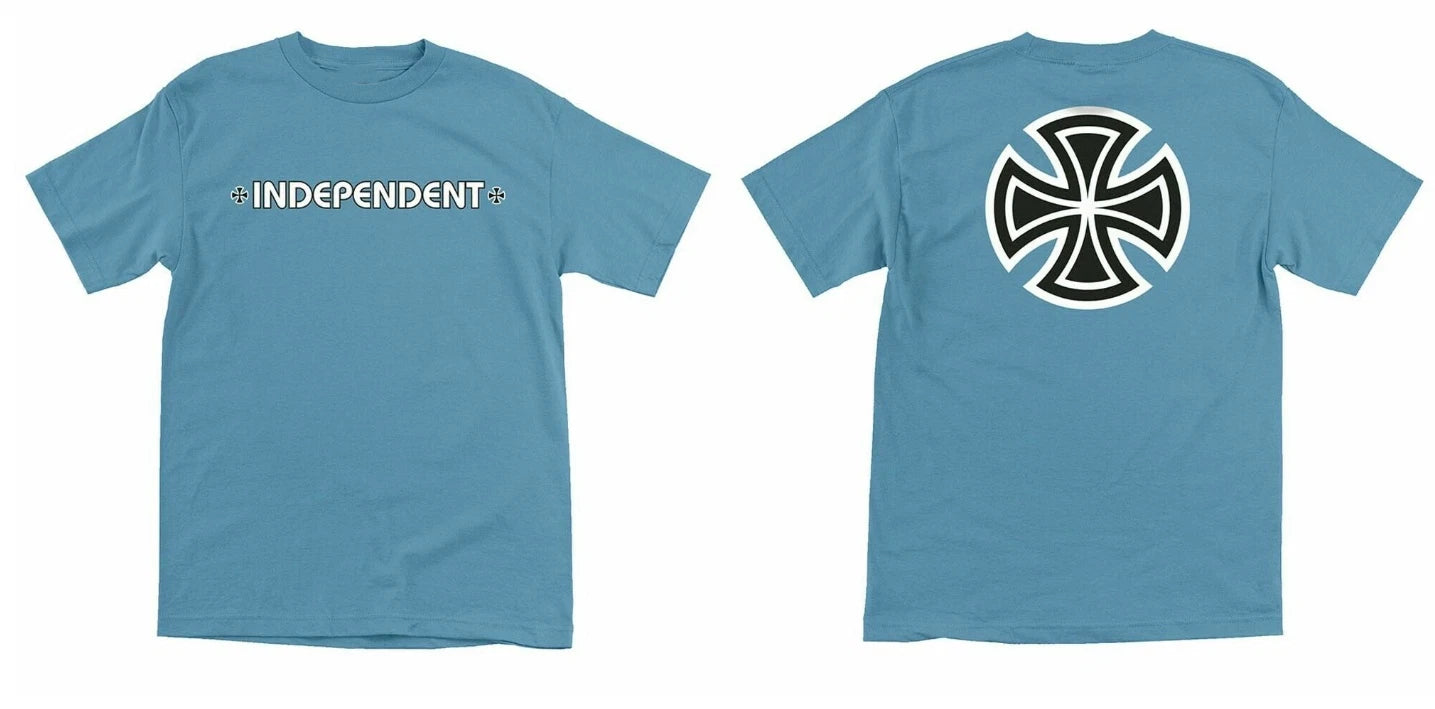 Mens Independent Trucks Bar & Cross Black T-Shirt Skateboard Reprint S-5XL
