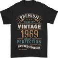 Premium Vintage 37th Birthday 1989 Mens T-Shirt 100% Cotton