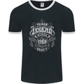 Premium Legend 58th Birthday 1968 Mens Ringer T-Shirt FotL