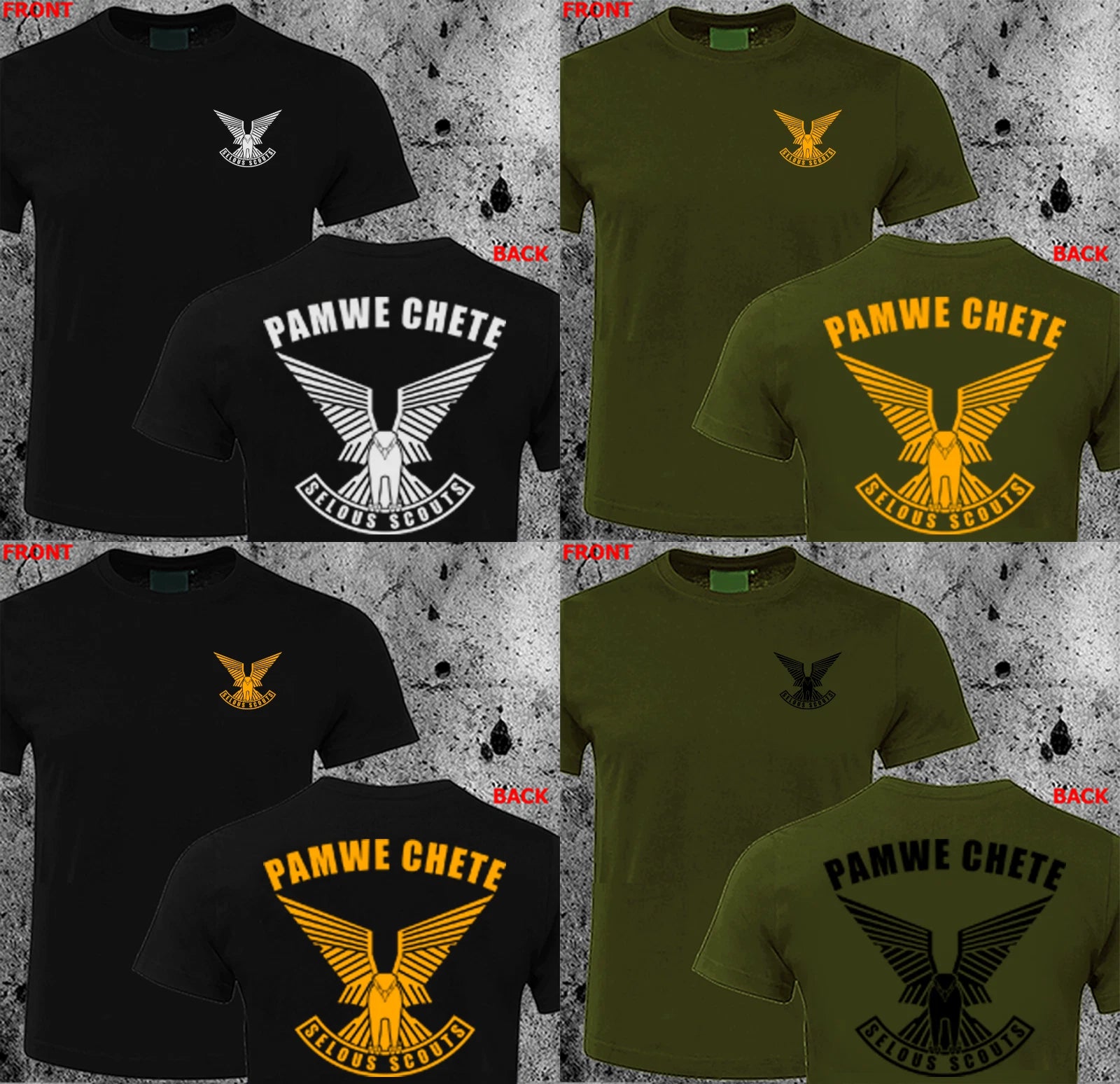 Selous Scouts Pamwe Chete Special Forces Rhodesian Army T-shirt HQ_DESIGN