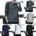 For Men For Layering Long Sleeve Tee Casual Wear Office Casual Casual Fit