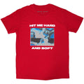 Billie Eilish Unisex T-Shirt Hit Me Hard and Soft Negative Red (L)