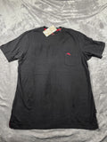 NWT Tommy Bahama Bali Skyline Cotton Pocket T-Shirt Black/Red Marlin Men's Small
