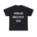 Worlds Greatest Dad Retro Graphic Tee Shirt, S-5XL