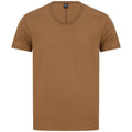 REPLAY RAW CUT V-NECK COTTON T-SHIRT